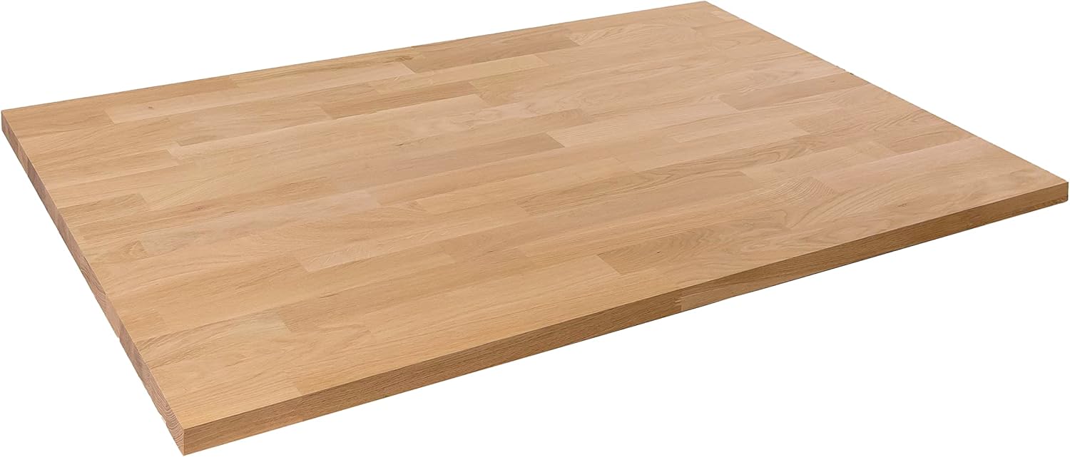 domli Solid Wood Oak Office Desk Top 1200mm x 800mm x 27mm Premium