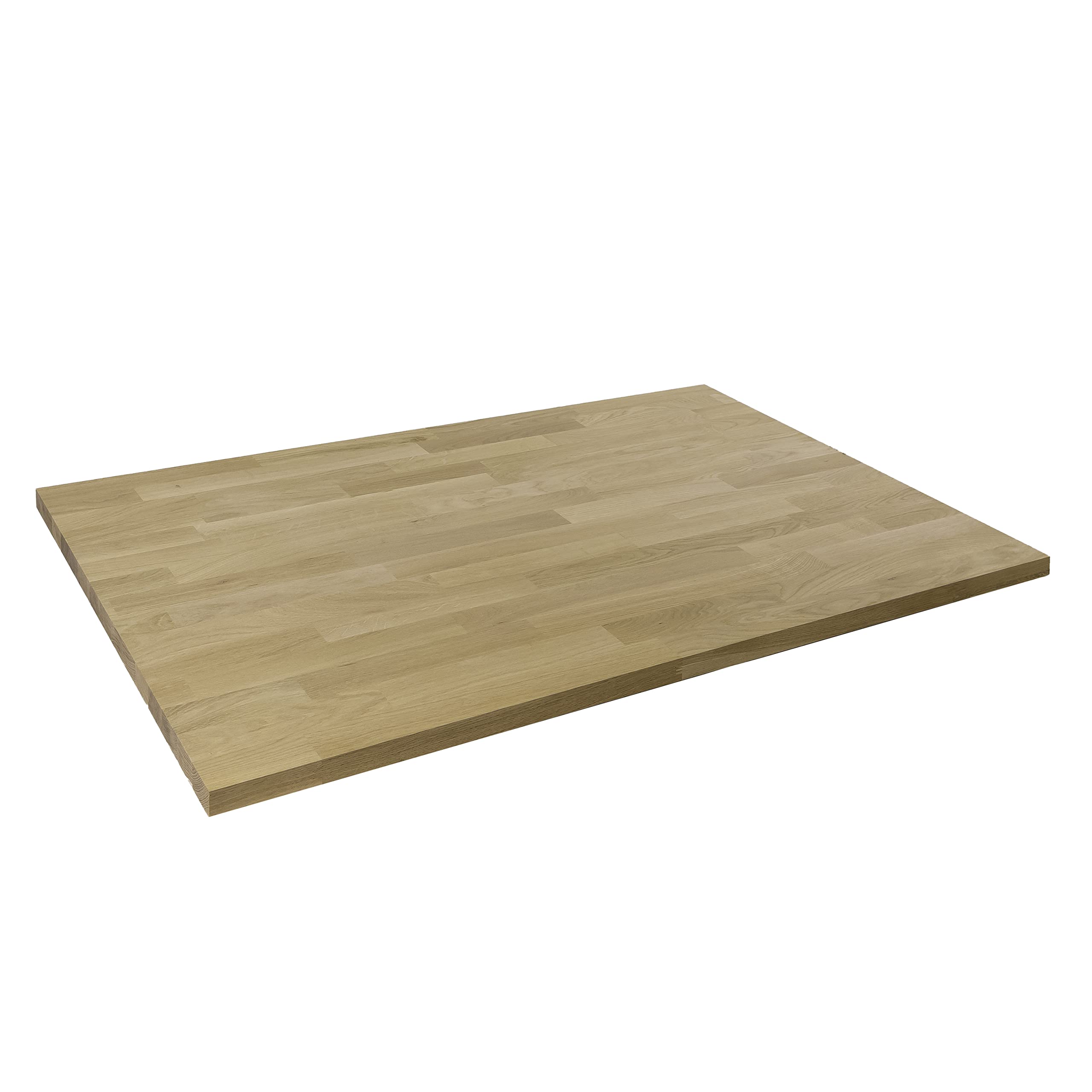 domli Solid Wood Oak Office Desk Top | 1200mm x 800mm x 27mm | Premium European Wooden Rectangular Tabletop | Timber Worksurface Large Tabletop Worktop Desktop Countertop — image 1