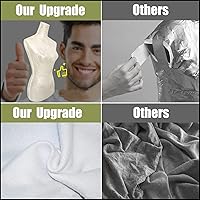 Vista 6 de Forma de vestido femenino, maniquí femenino, forma de vestido de torso, cuerpo de maniquí, torso de costura con cabeza y manos de madera