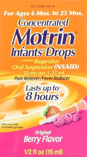 Aspirina Motrin concentrada, 0.5 onzas líquidas