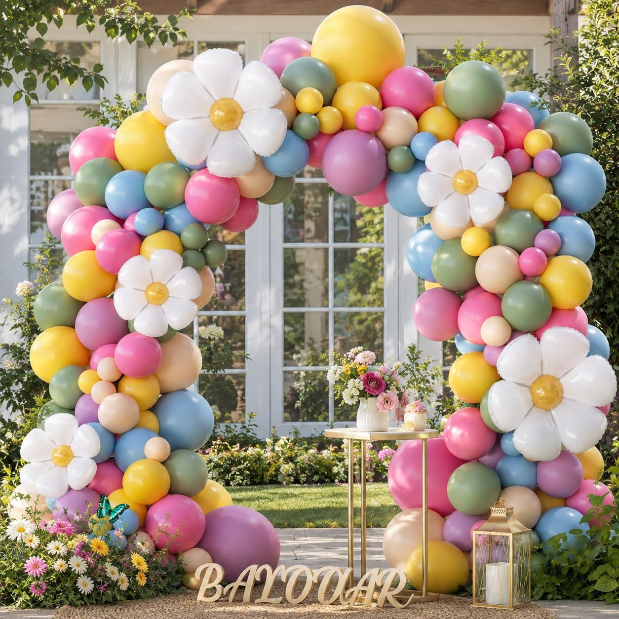 Amazon.com: Daisy Boho Spring Flower Balloons Garland Arch Balloon