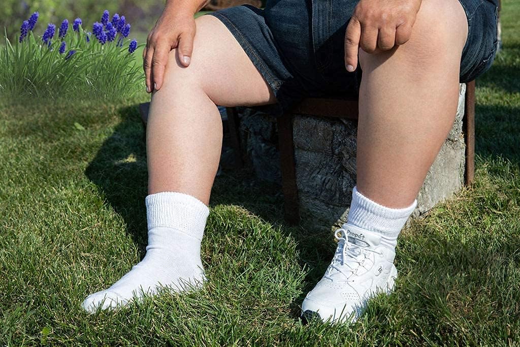 Extra Wide Comfort Fit Athletic Quarter Socks (Pack of 3) Fits Up to a 6E Width, Made in USA - Image 4