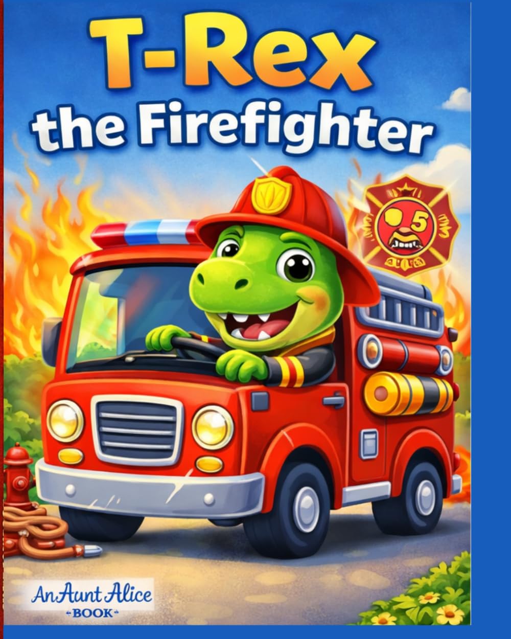 T-Rex the Firefighter: A Dinosaur Truck Adventure About Helping Others for Kids Ages 3–7 (Stories for Preschoolers)