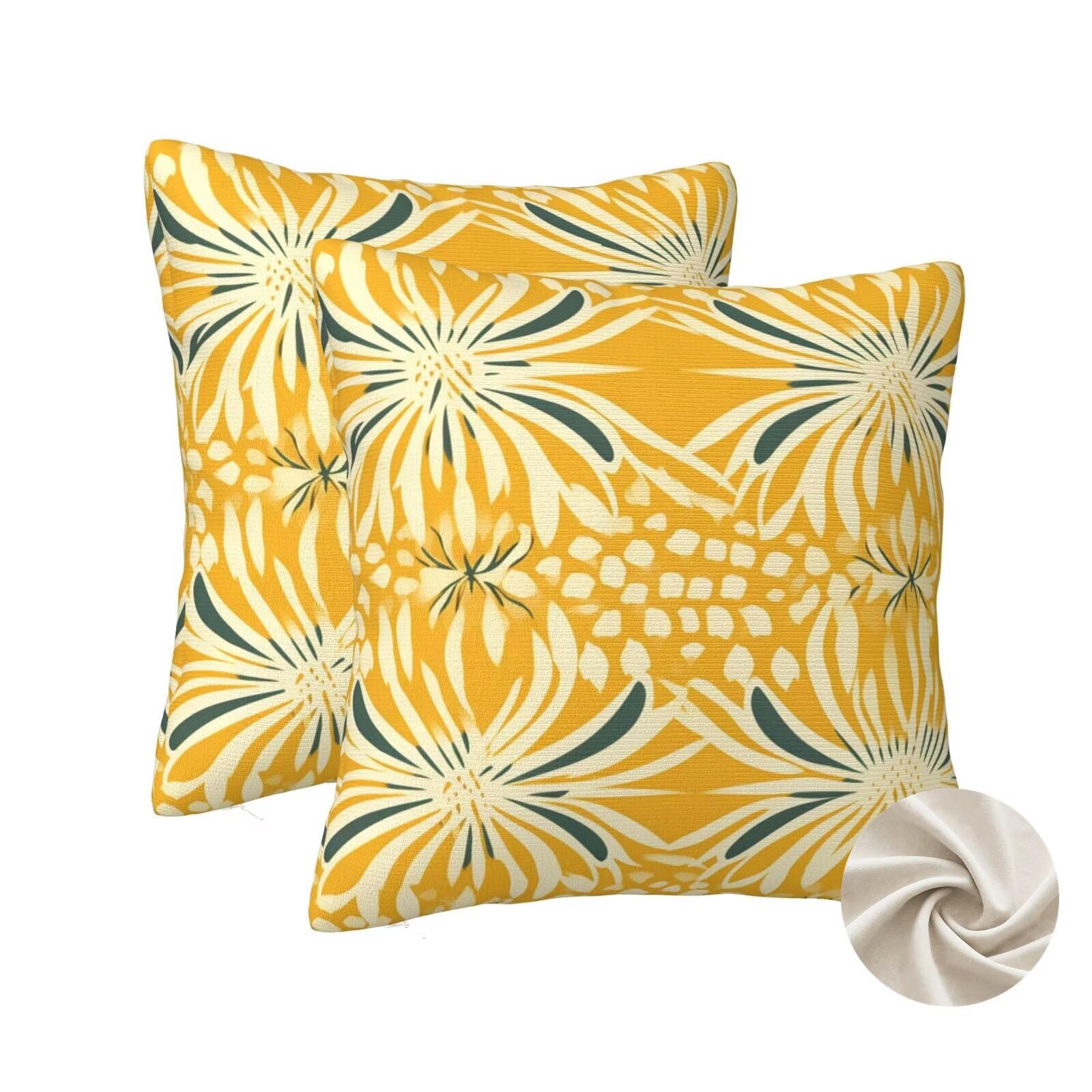 Housses coussin 60x60 lot de 2 zt468 dehoussables pour deco lit et canape