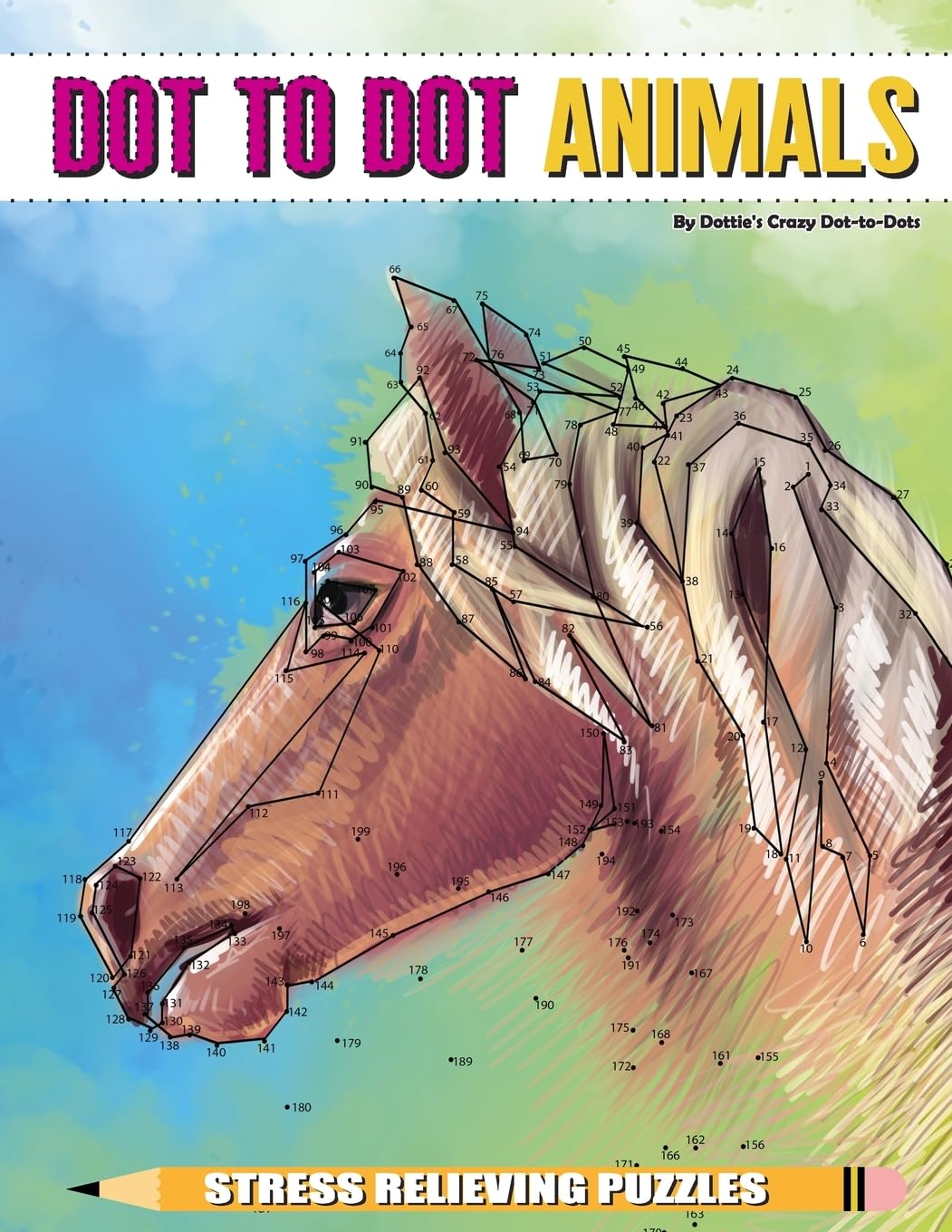 Dot to Dot Animals Stress Relieving Puzzles: Volume 5 (Dot to Dot Books For Adults)