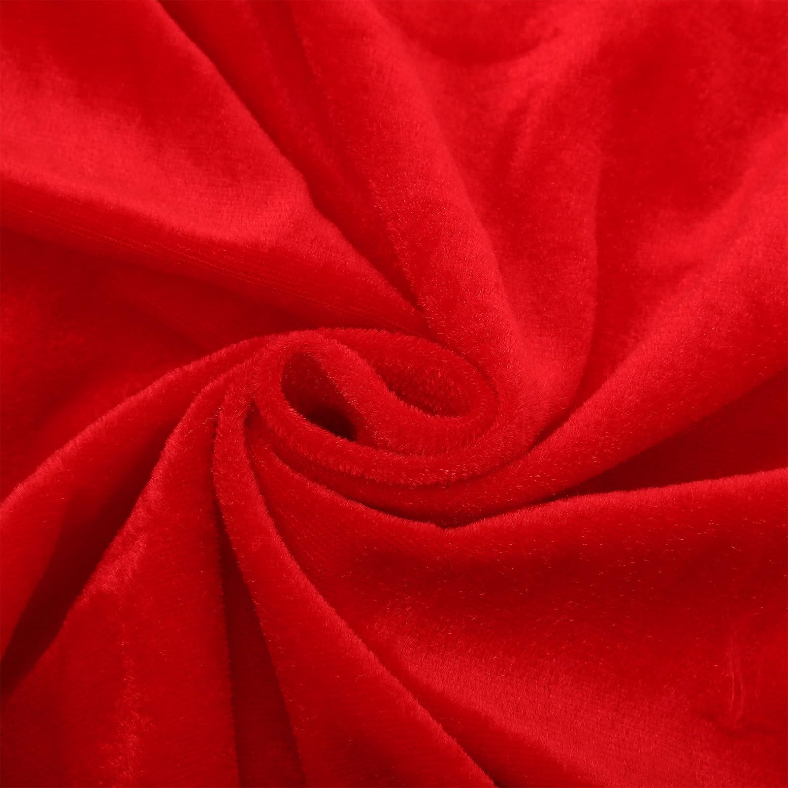 FRCOLOR 3 Stück Weihnachtsmann Umhang mit Mütze, Rot, 120cm, für