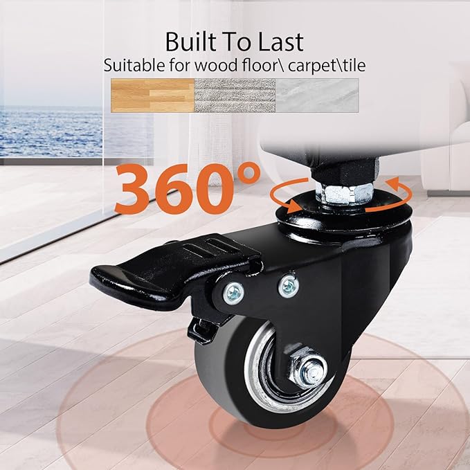 Soporte Móvil Ajustable para TV 32-75 Pulgadas, Piso con Ruedas miniatura 5