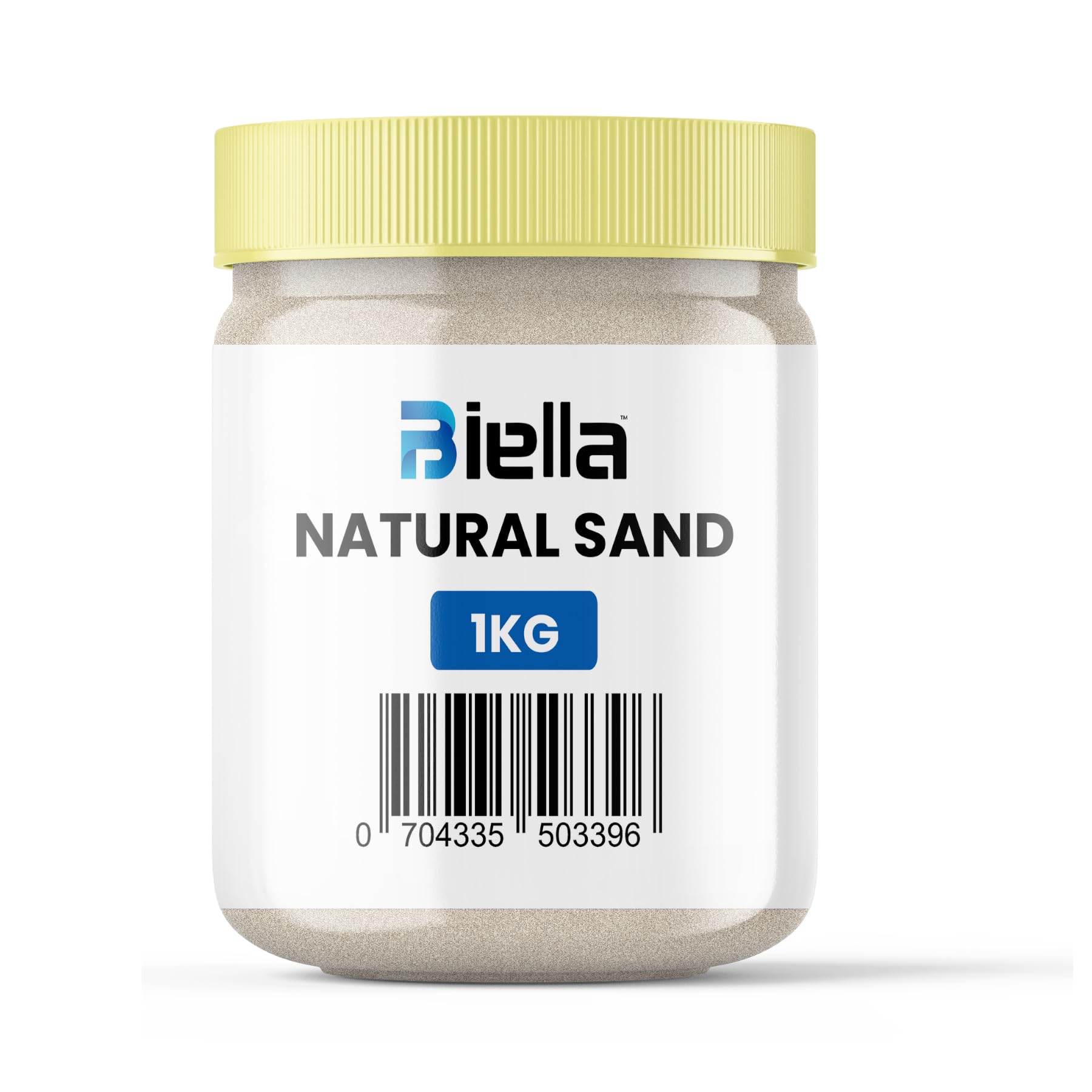 Biella 1kg Multi-Purpose Natural Sand - Ideal for Construction, Flooring,Plants, and DIY Projects (WHITE SAND)