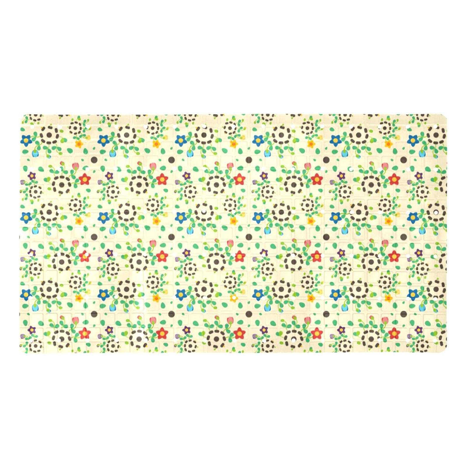 Tapis de bain antidérapant floral pour la sécurité des enfants