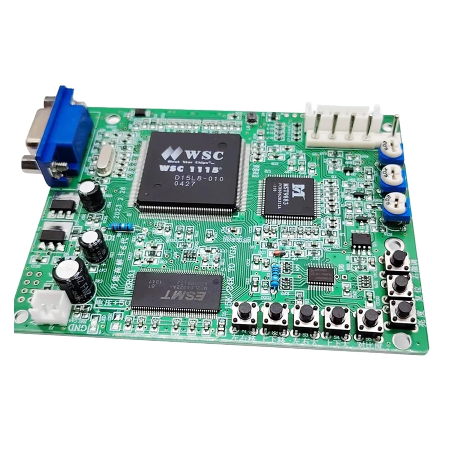 DC5V 15K/24K RGB to VGA Conversion Board CRT/CGA to VGA Converter Accessories for Arcade Game Machine Parts(with 8Pin Cable)