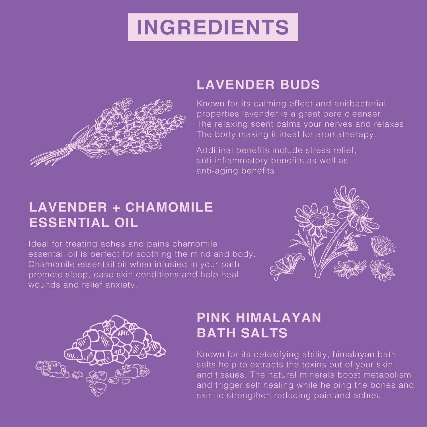 Provence Beauty Pink Himalayan Bath Salt With Lavender - 100% Natural Aromatherapy And Relaxation - Lavender Grapefruit Essential Oil Bath Salts For Women Relaxing - Cleanse, Revitalize And Soothes Sk