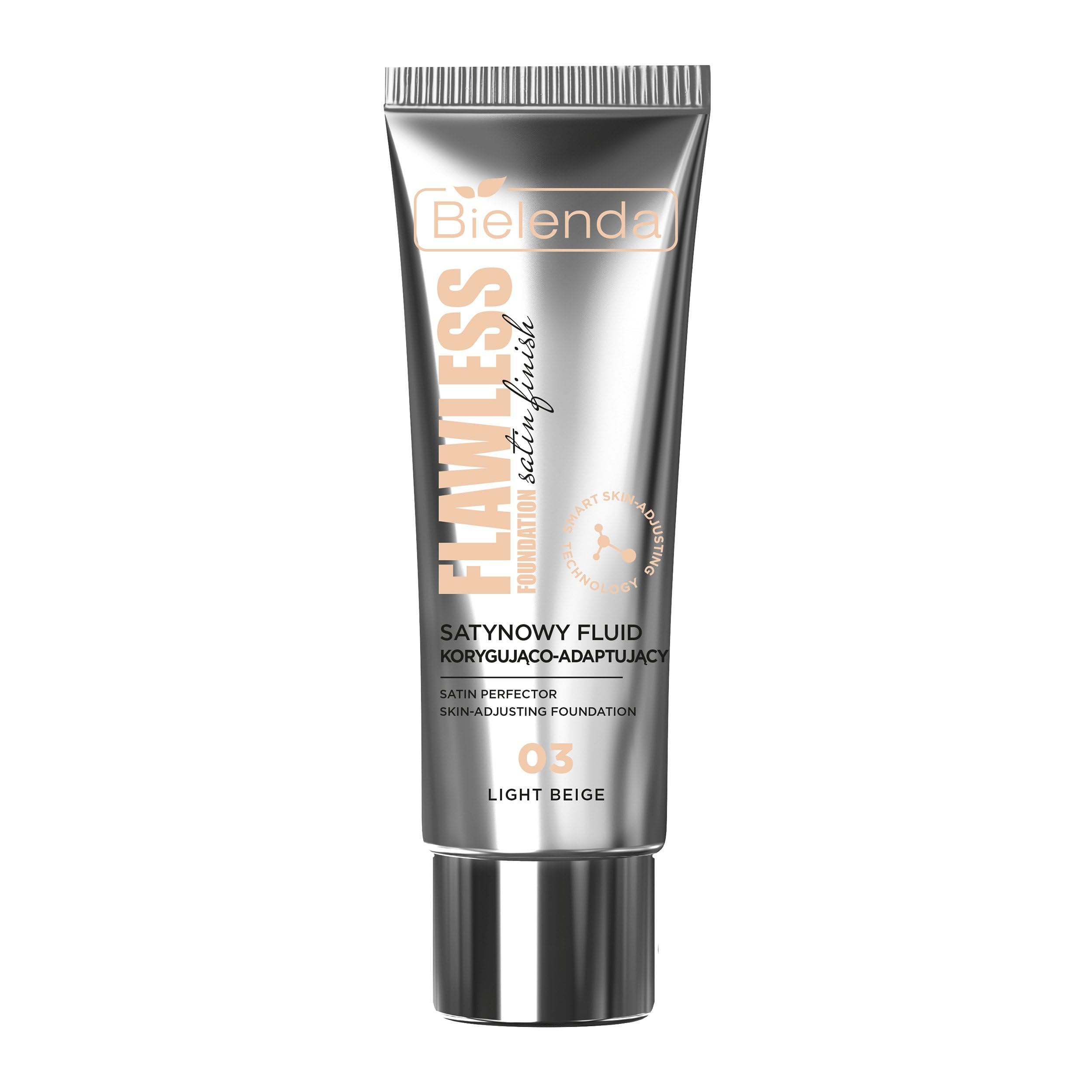Bielenda Beige Flawless Foundation Satin Correcting And For Professional Use To Improve Performance In Every Use With Measurement Or Specification 03L