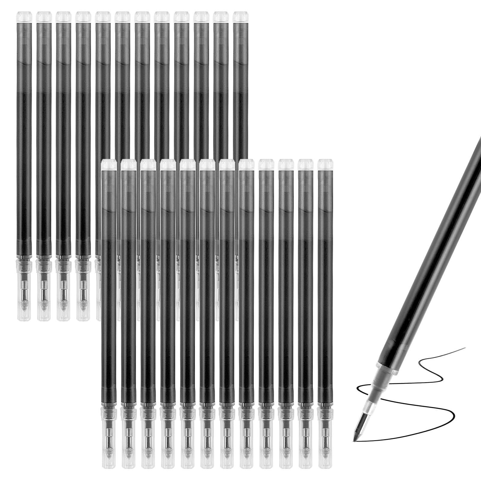 24 Pcs Erasable Pen Refills, Compatible with Pilot Frixion Pens