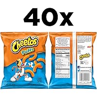 Vista 5 de Cheetos Bocadillos con sabor a queso, Puffs, 0.875 onzas (paquete de 40)