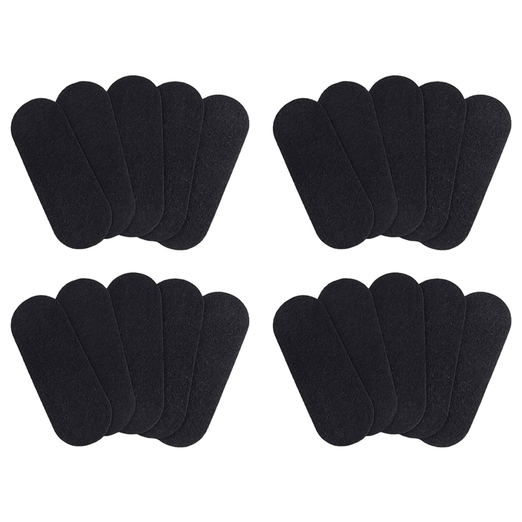 Hndhbfgrt 20 PCS Ceiling Fan Filters, Activated Coconut Carbon Filter Filters for Ceiling Fan Blades Odors, Dust Oval