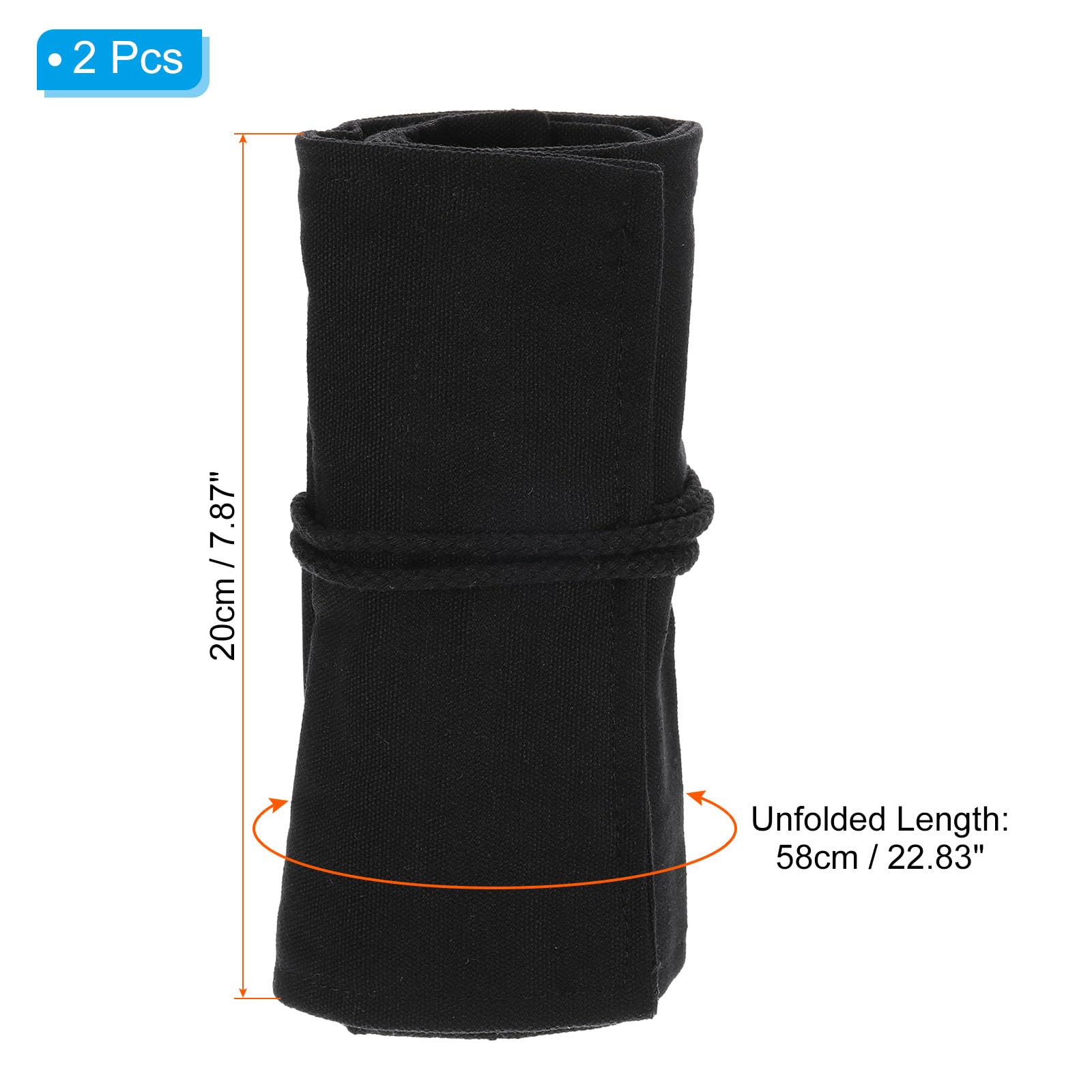 PATIKIL Handmade 48 Slots Roll Up Pencil Case - Image 2