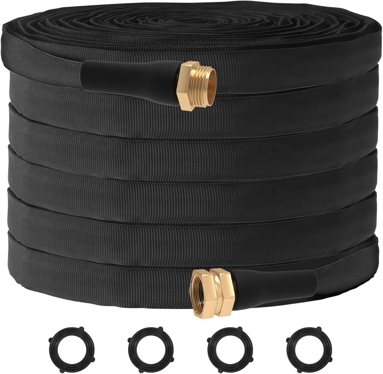 ACOVER Anti-Kink 100FT Non-Expanding Garden Hose, Flexible and Tough, Lightweight and Sturdy for Outdoor, Yard, Lawn, Car Wash, Marine, and Camper Use,and All-Season Use. U.S Standards Brass Fitting - Thumbnail 3