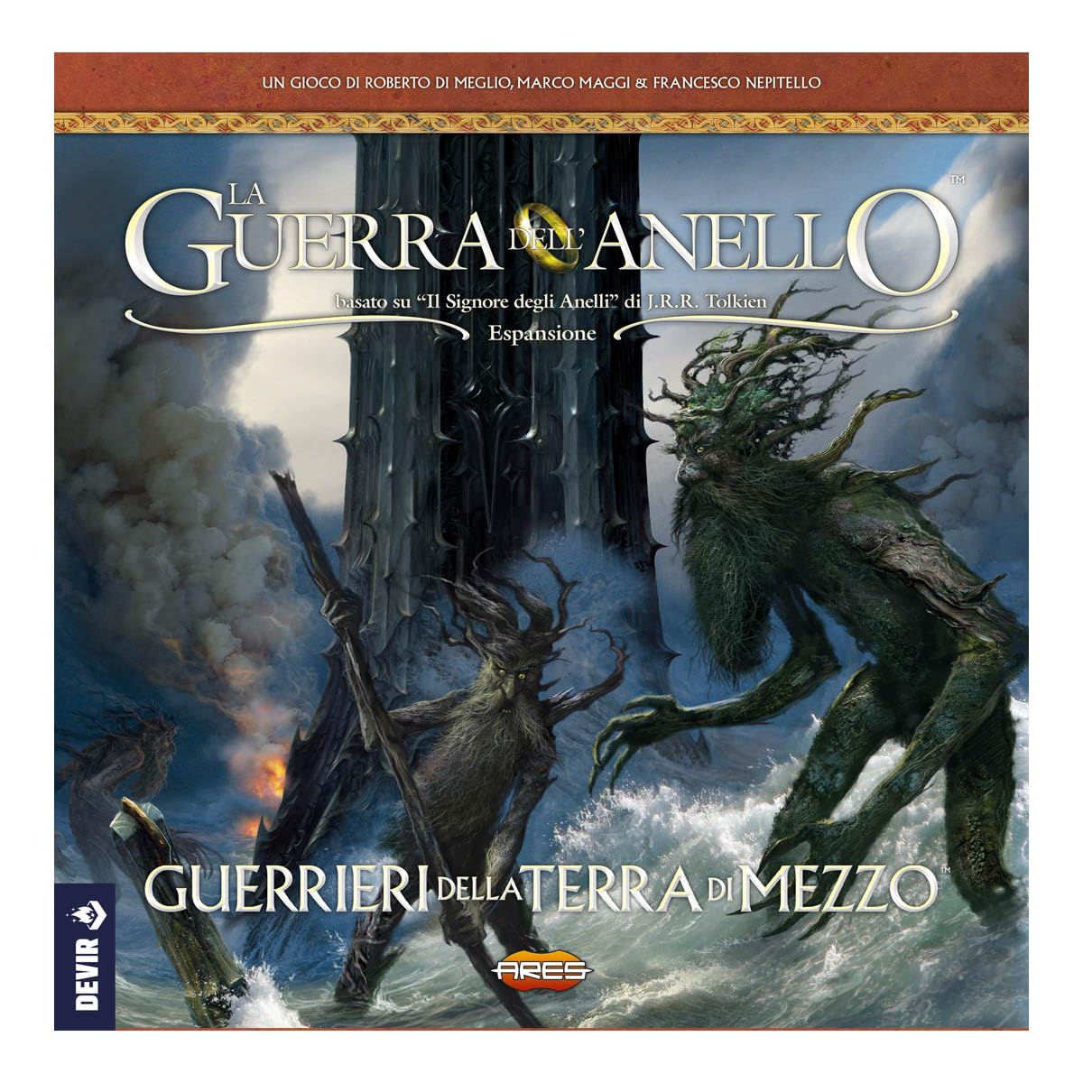 LA Guerra DELL'ANELLO : GUERRIERI della Terra di Mezzo Espansione Gioco da Tavolo Italiano