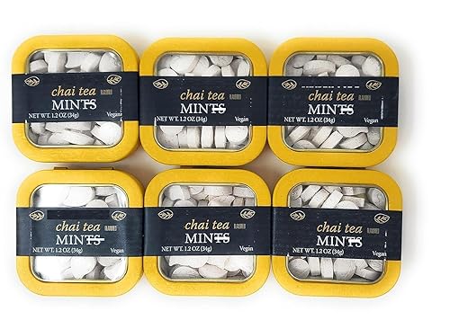 Trader Joe's Chai Tea - Mentas con sabor a té, peso neto, 1.2 onzas (1.20oz), paquete de 6