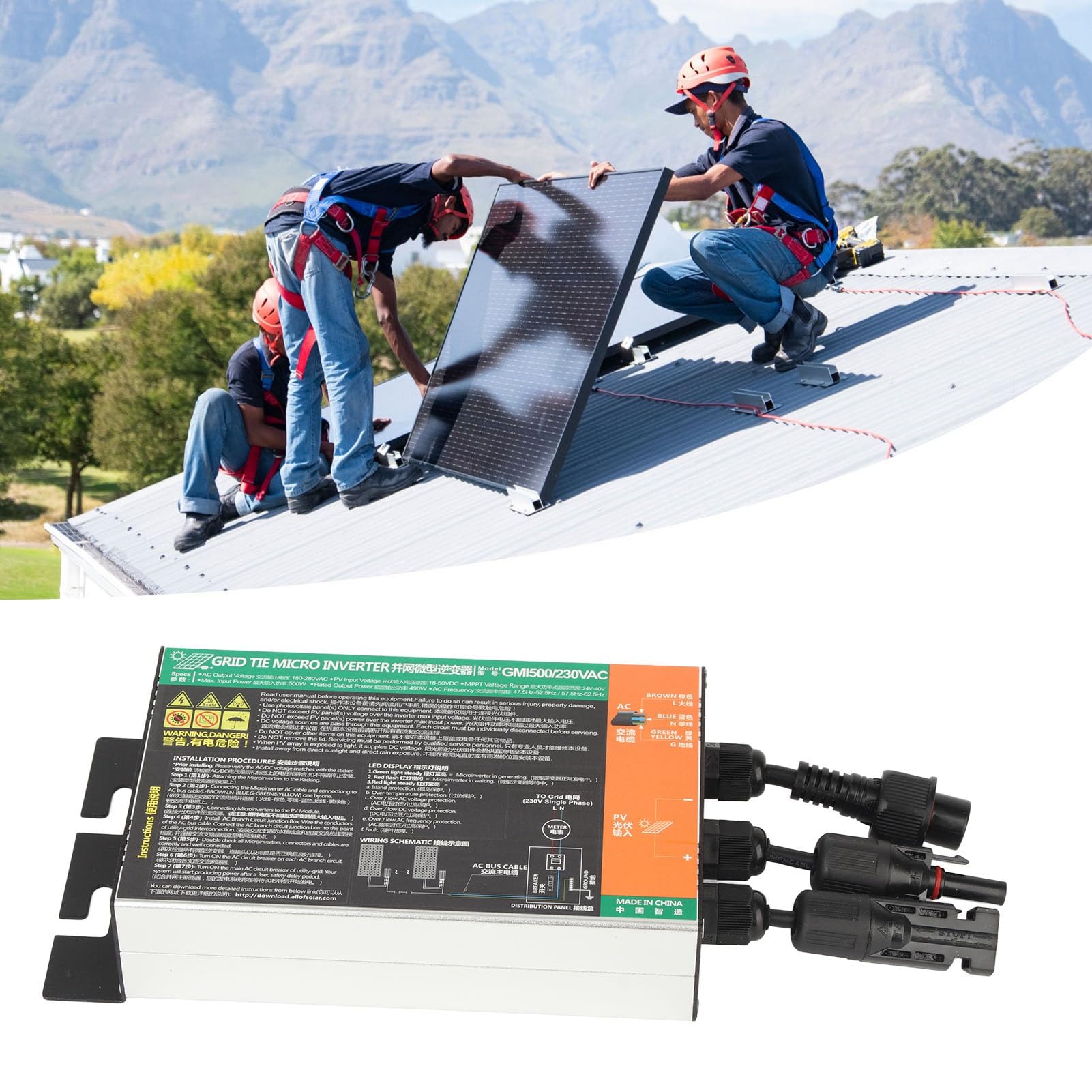 Naroote Inverter Solare 500W, Protezione di Tensione e Corrente