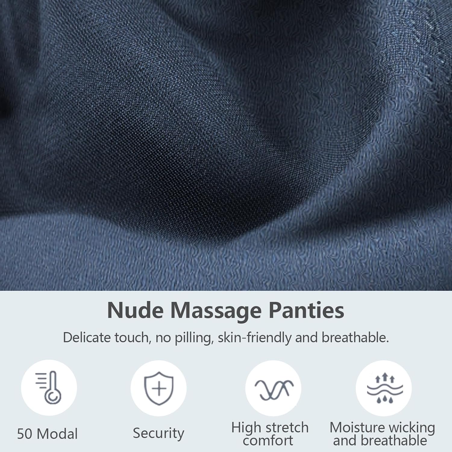 Men's Lightweight Modal Briefs - Quick-Drying Breathable Underwear, No Fly Pouch (5-Pack) - Image 4