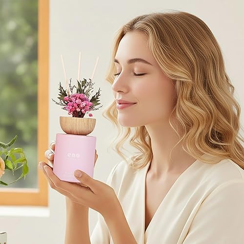 Miniatura 2 de Juego de difusor de varillas con flores realmente secas, difusor perfumado de aceites esenciales con palos, ambientadores para el hogar, fragancia