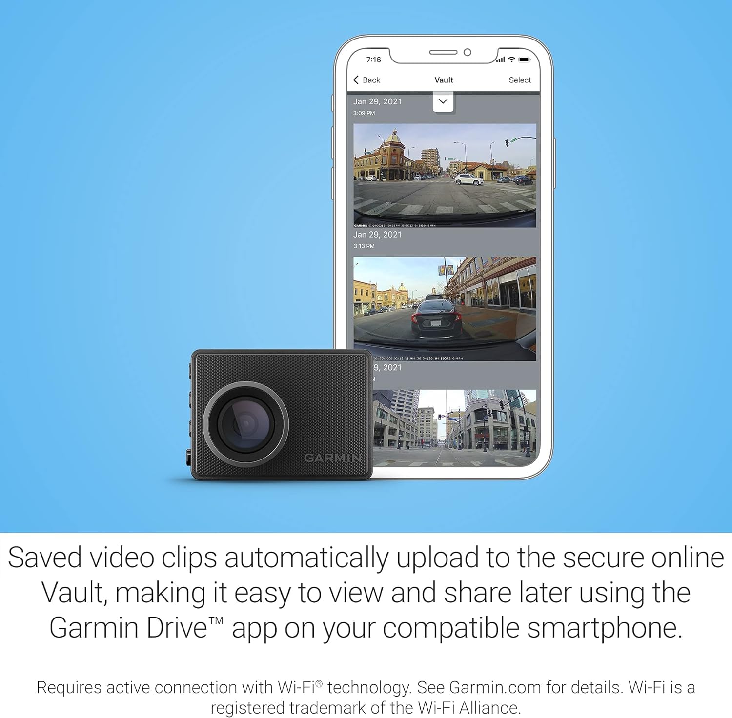 Garmin Dash Cam 47 Kamera Samochodowa 140 Stopni