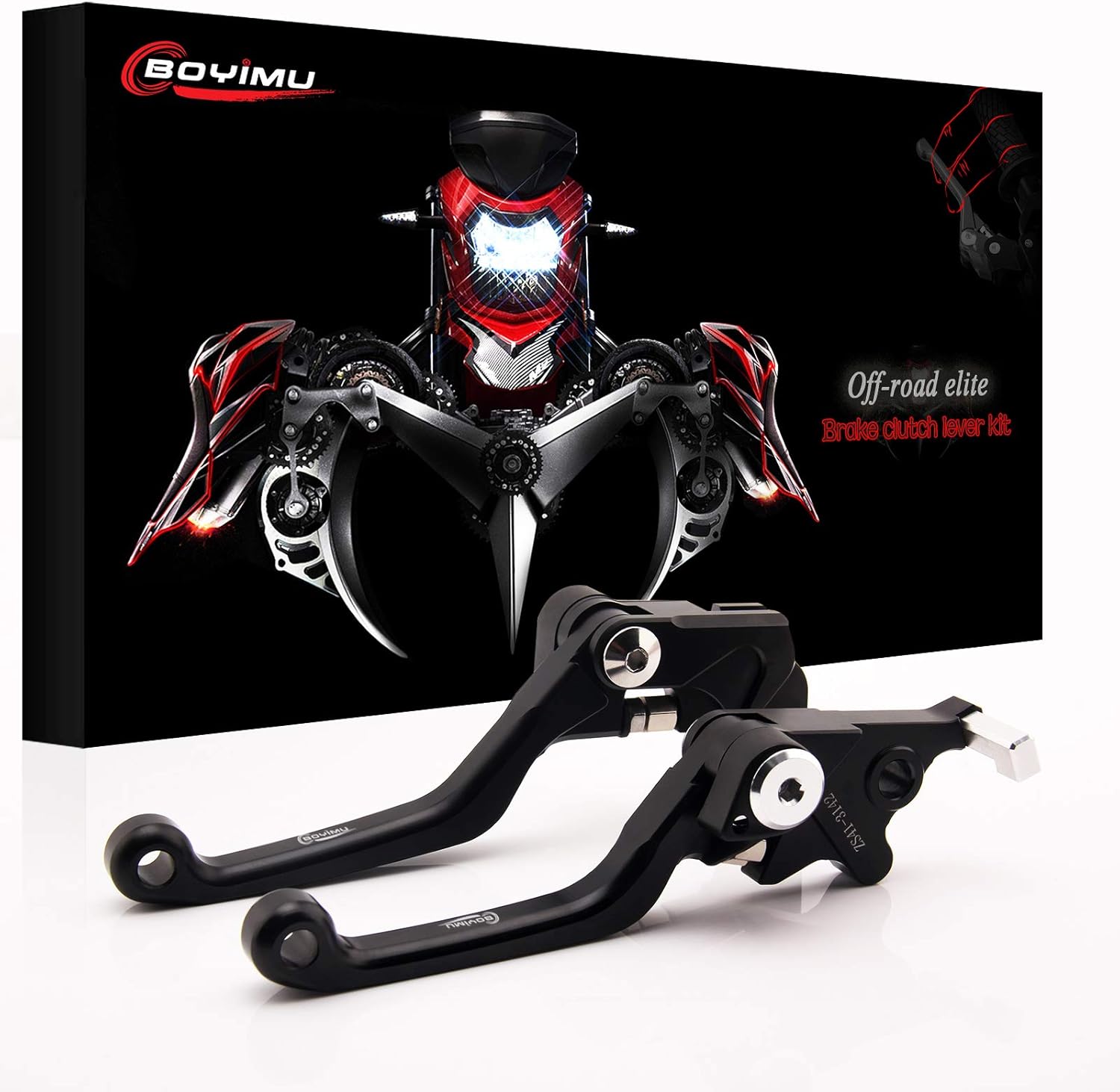 Amazon CNC ピボットクラッチブレーキレバー調整可 カワサキ KX65 20002019/ KX85 20012019