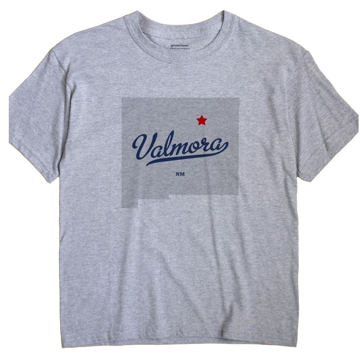 GreatCiteesValmora New Mexico T-Shirt MAP