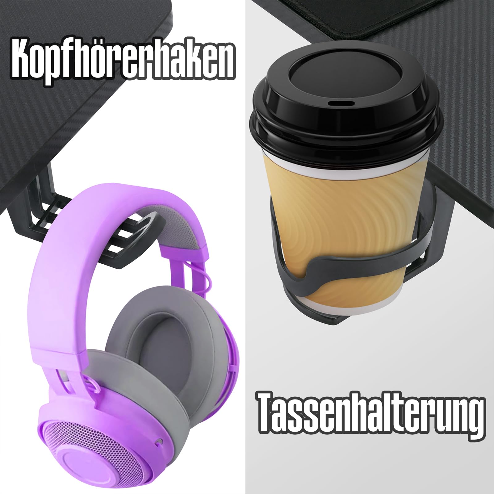HENGMEI Mesa de juegos para juegos, escritorio de ordenador con soporte para bebidas, gancho para auriculares, marco Z, escritorio, escritorio de juegos, escritorio para el hogar, oficina, escritorio