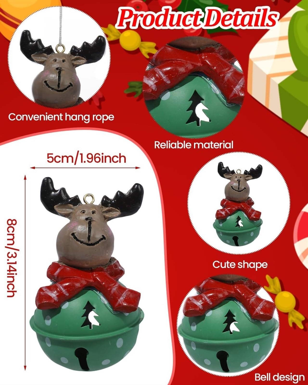 Campane Natalizie Decorazione 3 Pezzi Campanellini Natalizi In Metallo Pupazzo Di Neve Babbo Natale Jingle Bells Decorativi Campanelle Di Natale