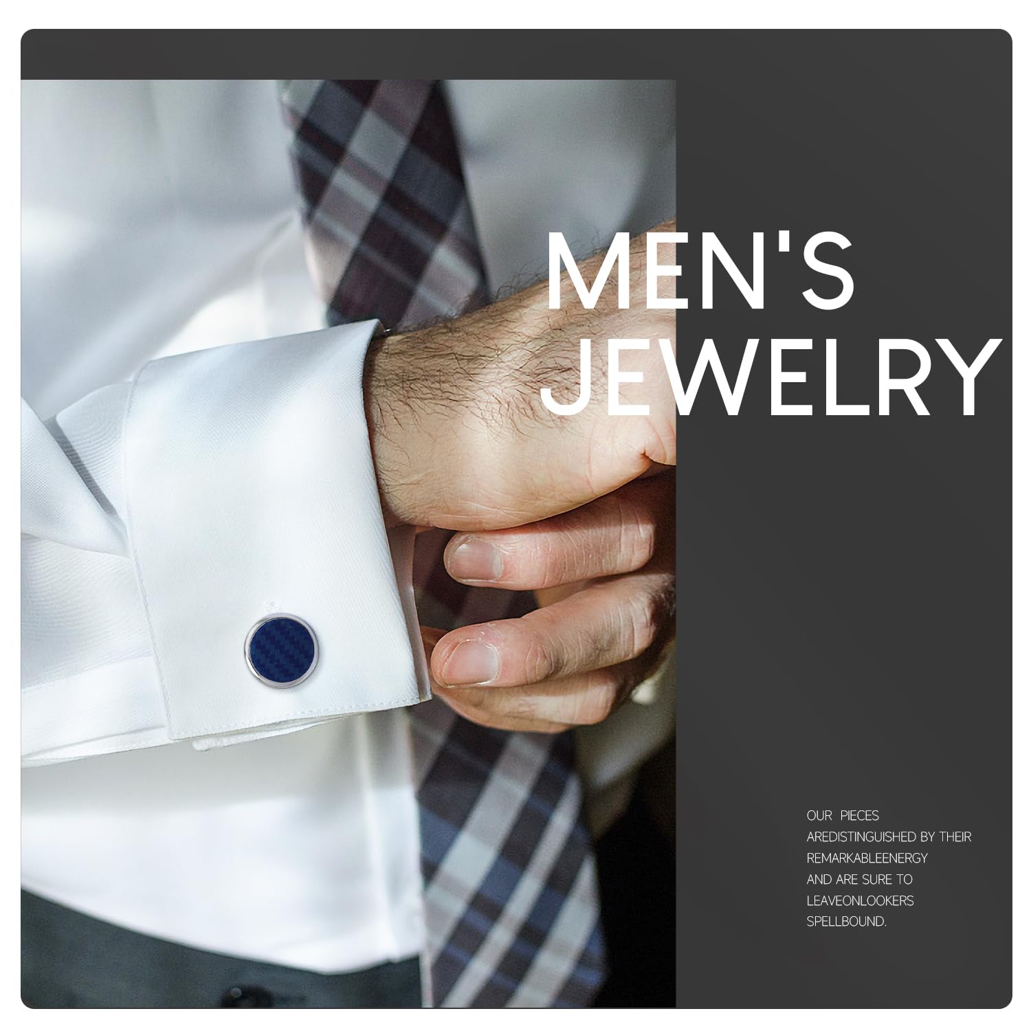 Wynameleri 1 Paar Manschettenknöpfe und 3 Paar Smoking Pins - Herrenschmuck Set mit Geschenkbox, Geschenk für 4 Jahrestag Hochzeit Geschenke für Ihn sexy Stil