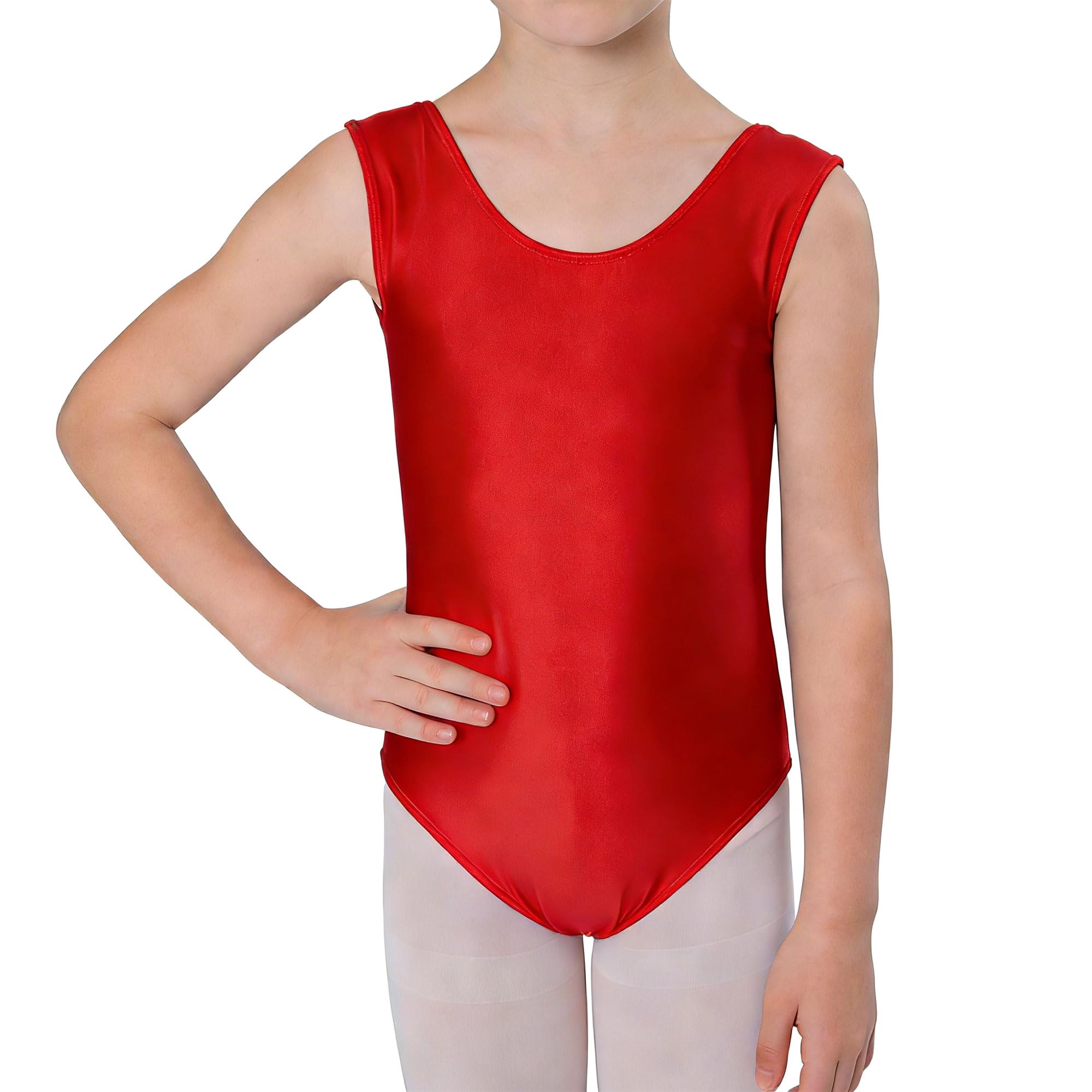 Wildarms Maillot de Ballet para Niñas sin Mangas, Leotardo de Danza Infantil para Gimnasia, Baile y Disfraces — view 9
