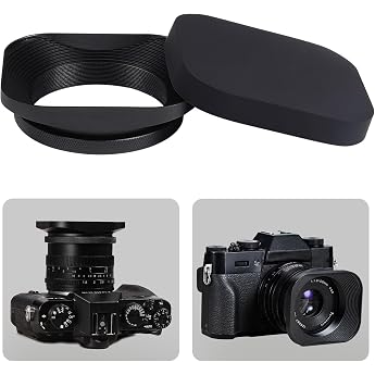 2.0 inches 52 mm Lens Hood, Square Lens Hood, Diameter 2.0 inches 52 mm, High Strength 6000 Series, Aluminum Alloy, Screw-in Type, Fits 1.1 inches 28 mm f/2.8 inches 2.8 mm