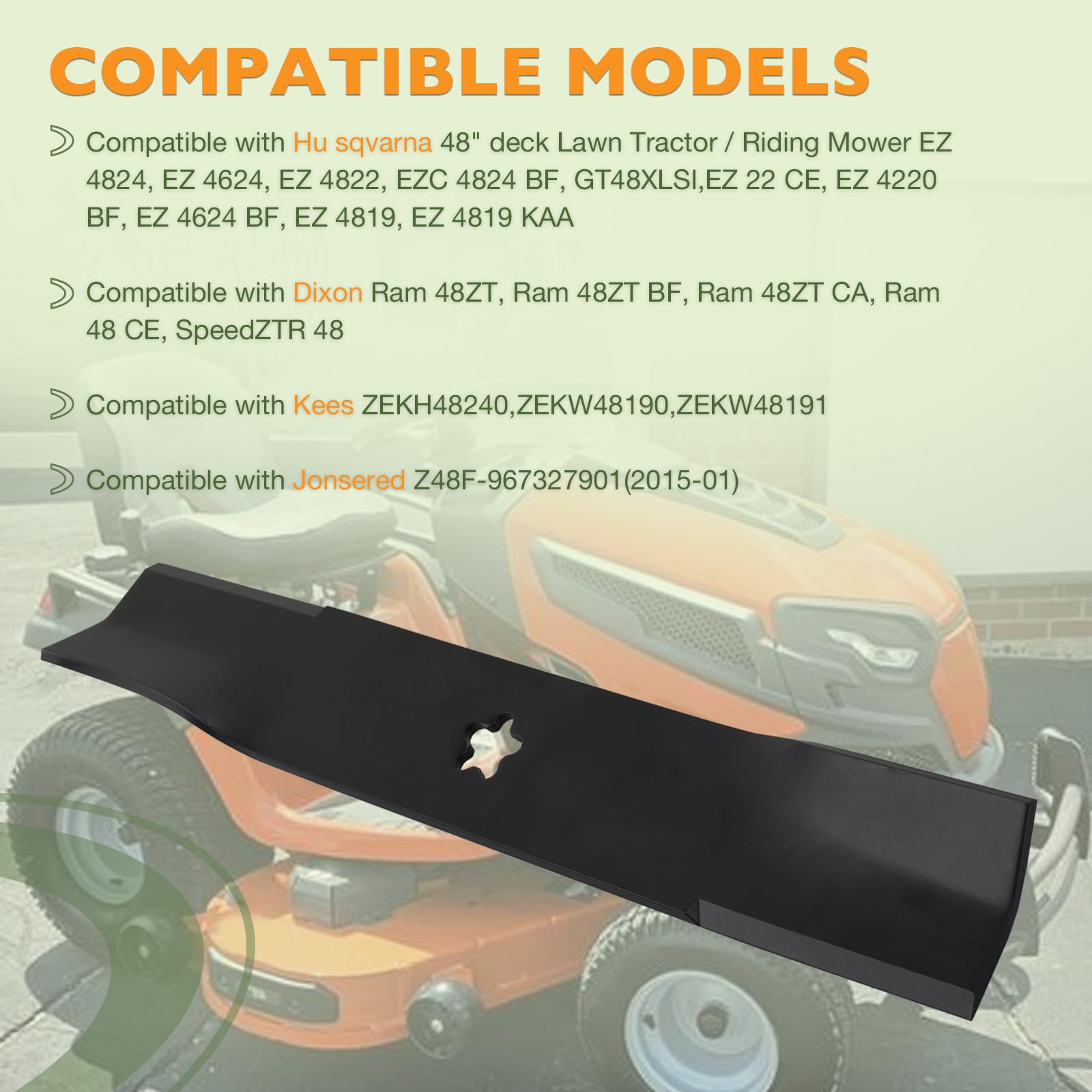 3-Pack LawnRAZOR Mower Blades For Husqvarna TS348, Z248F, YTH2648 & More – High Lift Blades