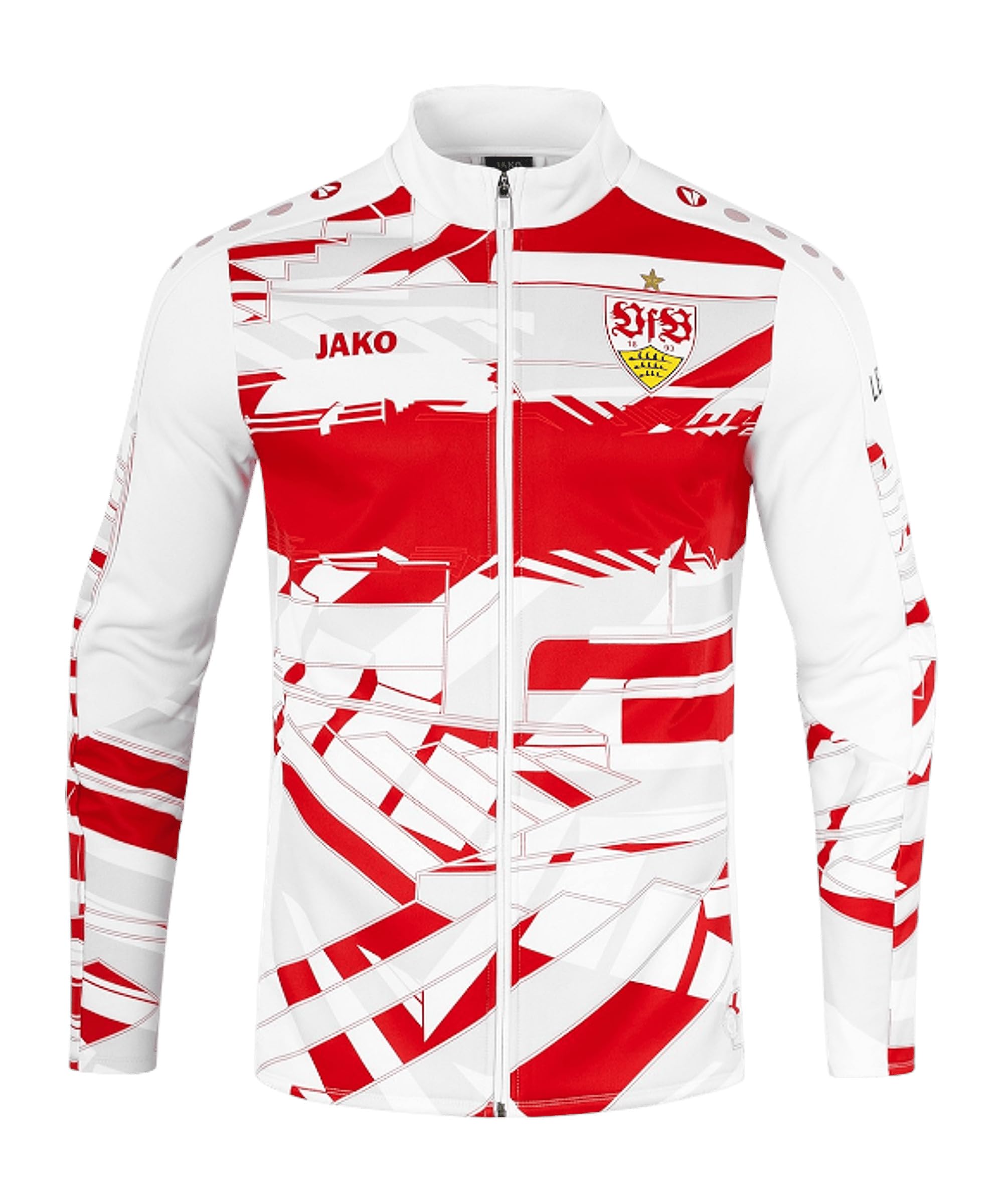 JAKO VfB Stuttgart Einlauf Jacke 2025/2026 Weiß Unisex