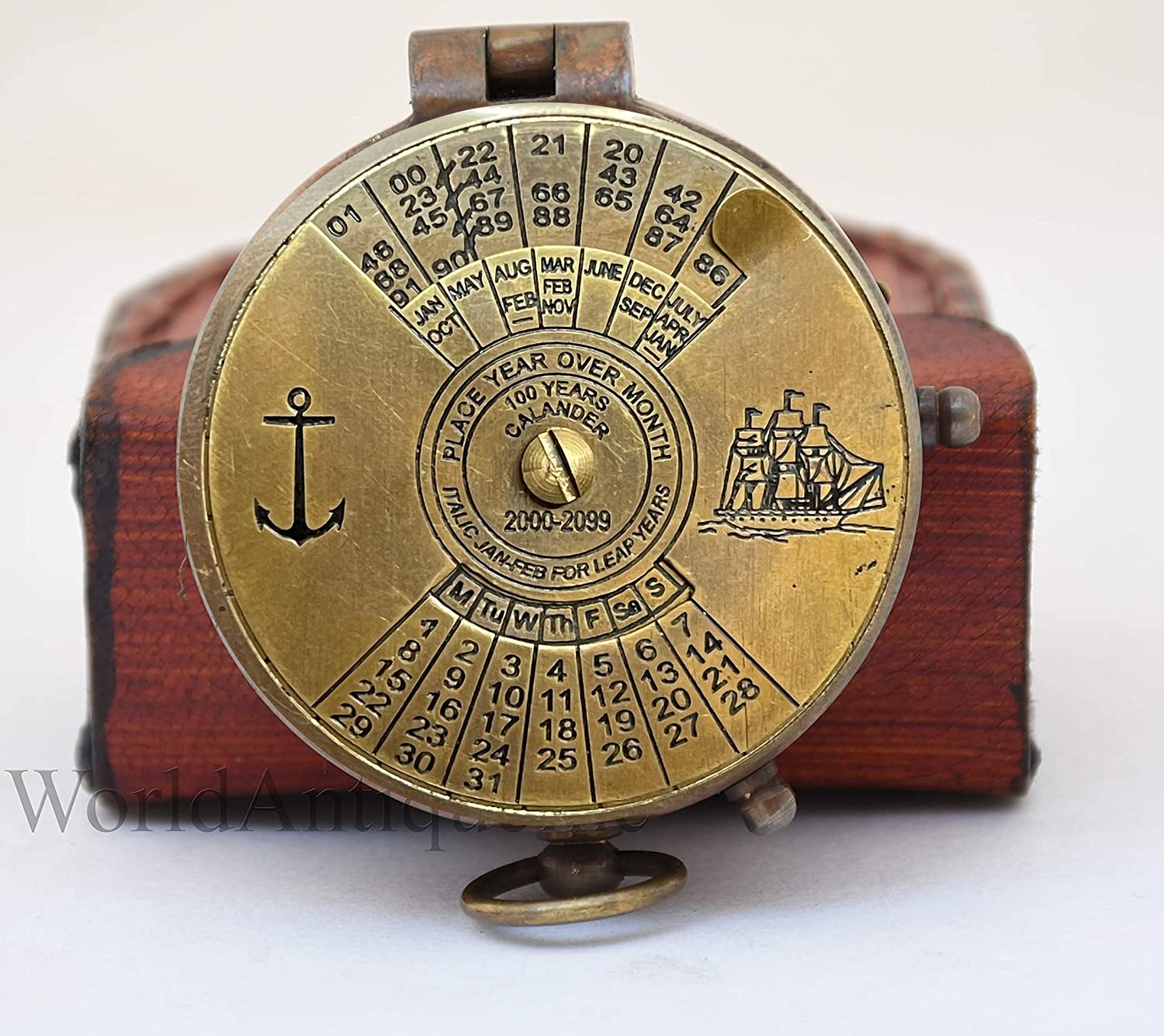Engraved Boussole en laiton - Cadeau nautique pour mon fils - Cadeau pour son fils de la part de papa - Cadeau parfait et unique avec étui en cuir