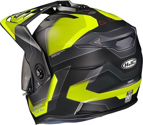 Miniatura 3 de HJC DS-X1 Synergy MC-3HSF - Casco deportivo dual de motocicleta para hombre, talla L