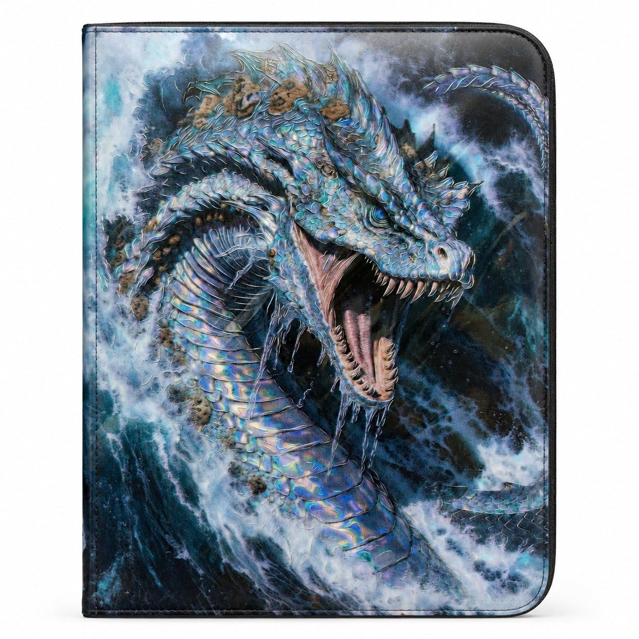 Storm Sea Dragon - Raccoglitore per carte collezionabili con 9 tasche, con cerniera, 20 pagine fronte/retro, contiene 360 carte