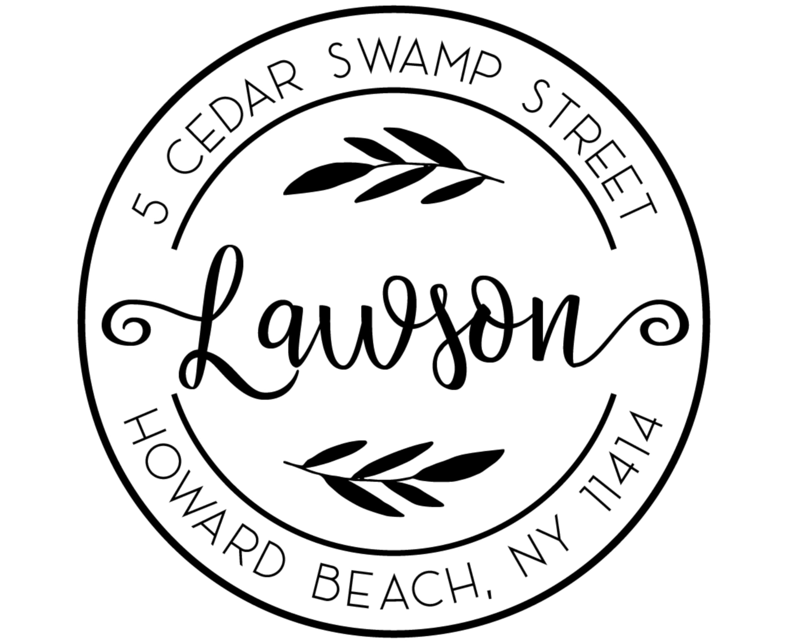 Monogram Address Stamp Self-Inking Personalized Address Stamp 10+ Designs! 7+ Designs