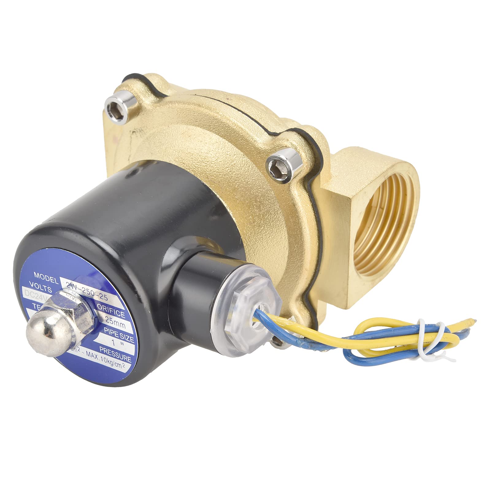 Fabater Mosiężny Zawór Solenoidowy Normalnie Zamknięty 25mm,