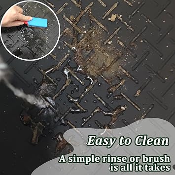 Rubber Boot Tray Shoes Tray for Entryway Multipurpose Boot Mat Trays with Raised Edge Indoor Outdoor Boots Mat for Shoes 27.5x16 Inches (1 Pack)