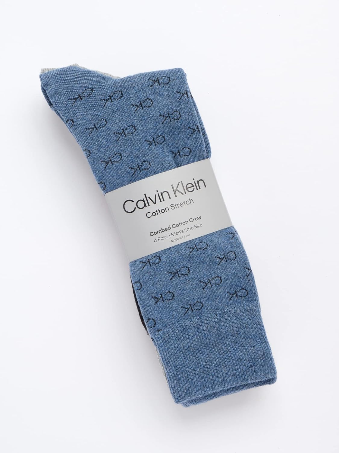 Calvin Klein Mens Crew Socks - 4 Pack Soft Cotton Blend Cushioned Crew Dress Socks for Men, for Formal, Casual and Work Wear - Image 2