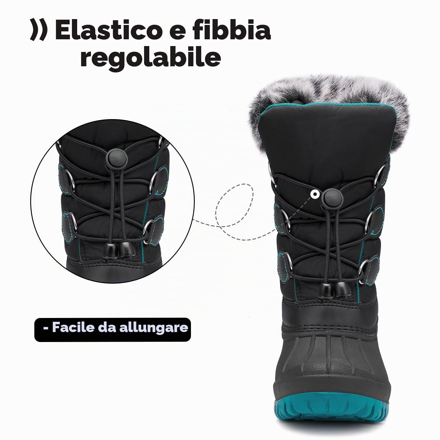 Mishansha Stivali da Neve Bambini | Fodera calda, Antiscivolo