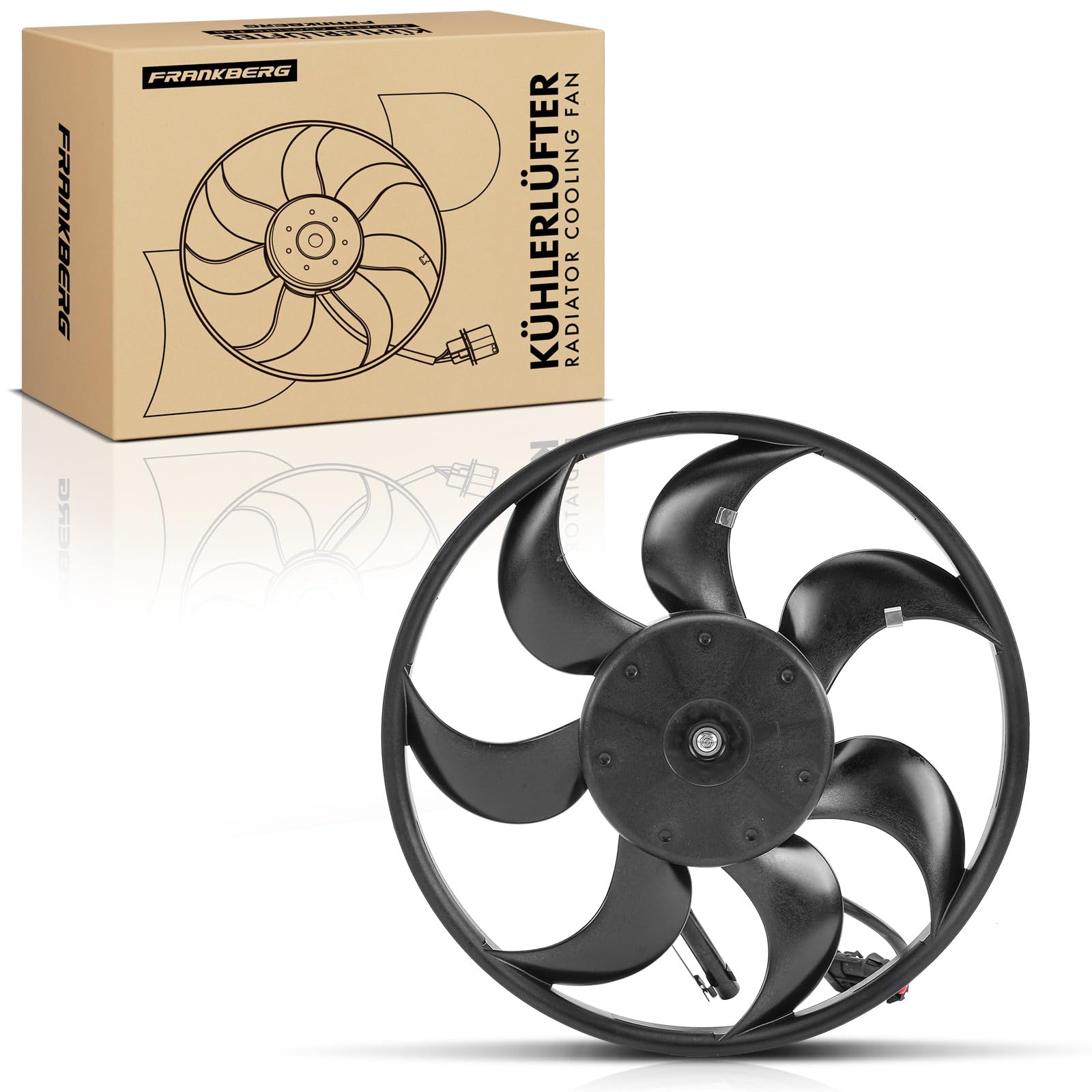 Frankberg Lüfter Motorkühlung Kühlerlüfter Kompatibel mit Omega B V94 2.0L-3.0L 1994-2000 Vectra B J96 1.7L 2.0L 1995-2002 Vectra B Caravan 31 1.7L 2.0L 1996-2003 Replace# 1341312