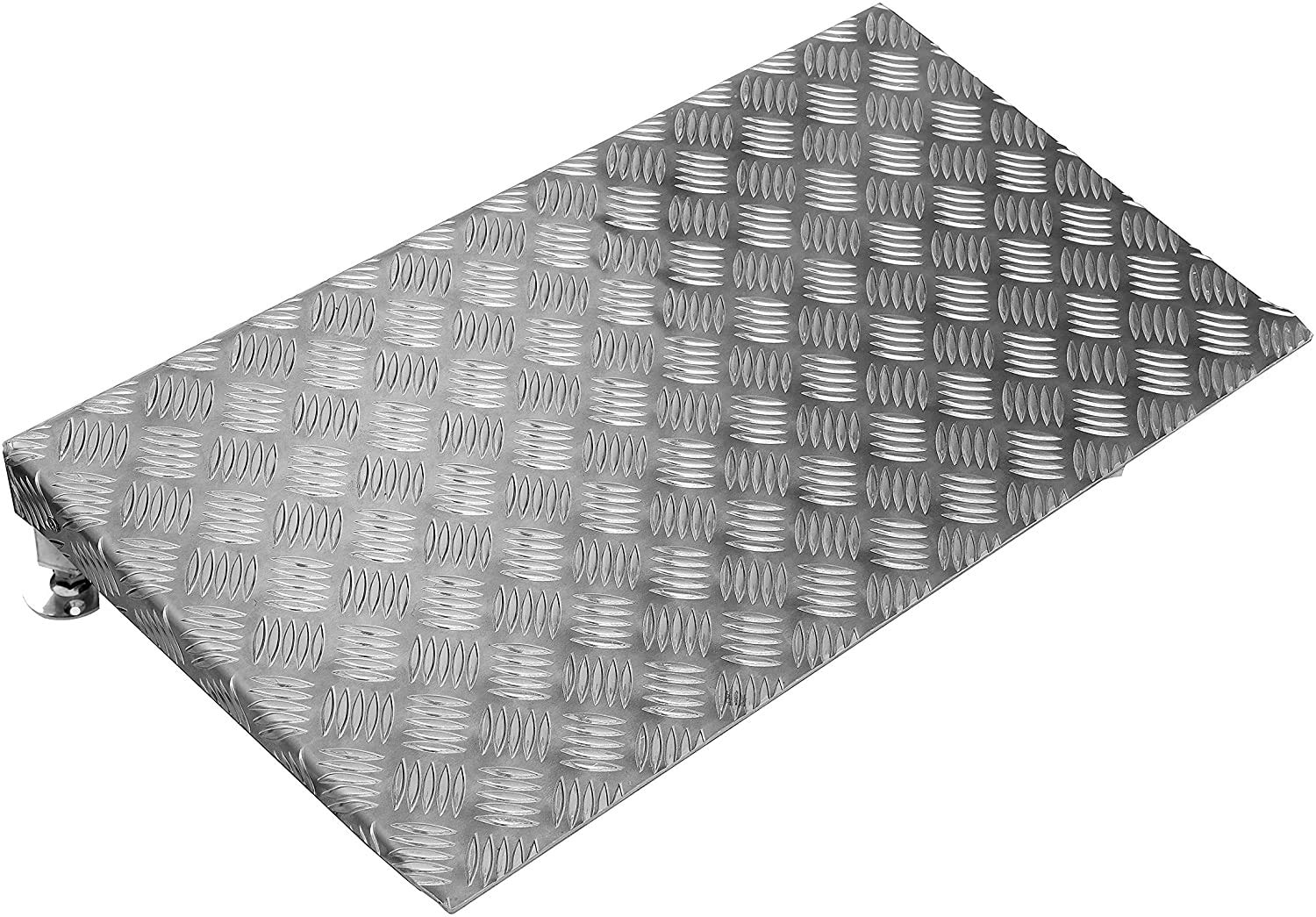 Avonstar Door Ramp British Made (Adjustable with Fixing Plates) Silver