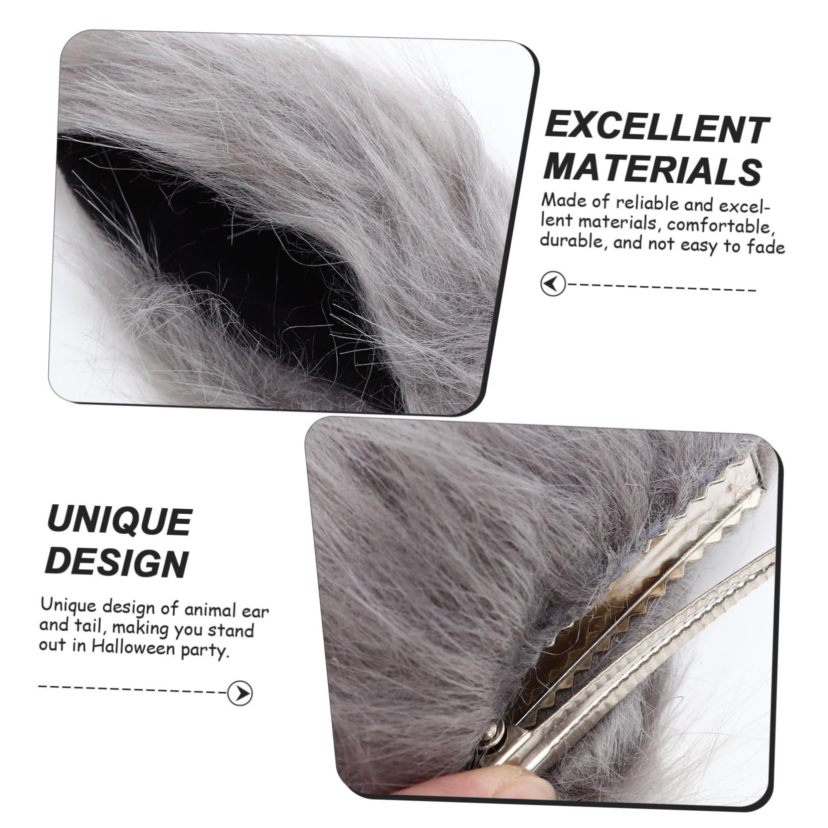 UKCOCO Garras de Felino Diadema de Orejas Falsas y Guantes para Accesorios de Cosplay para Cosplay