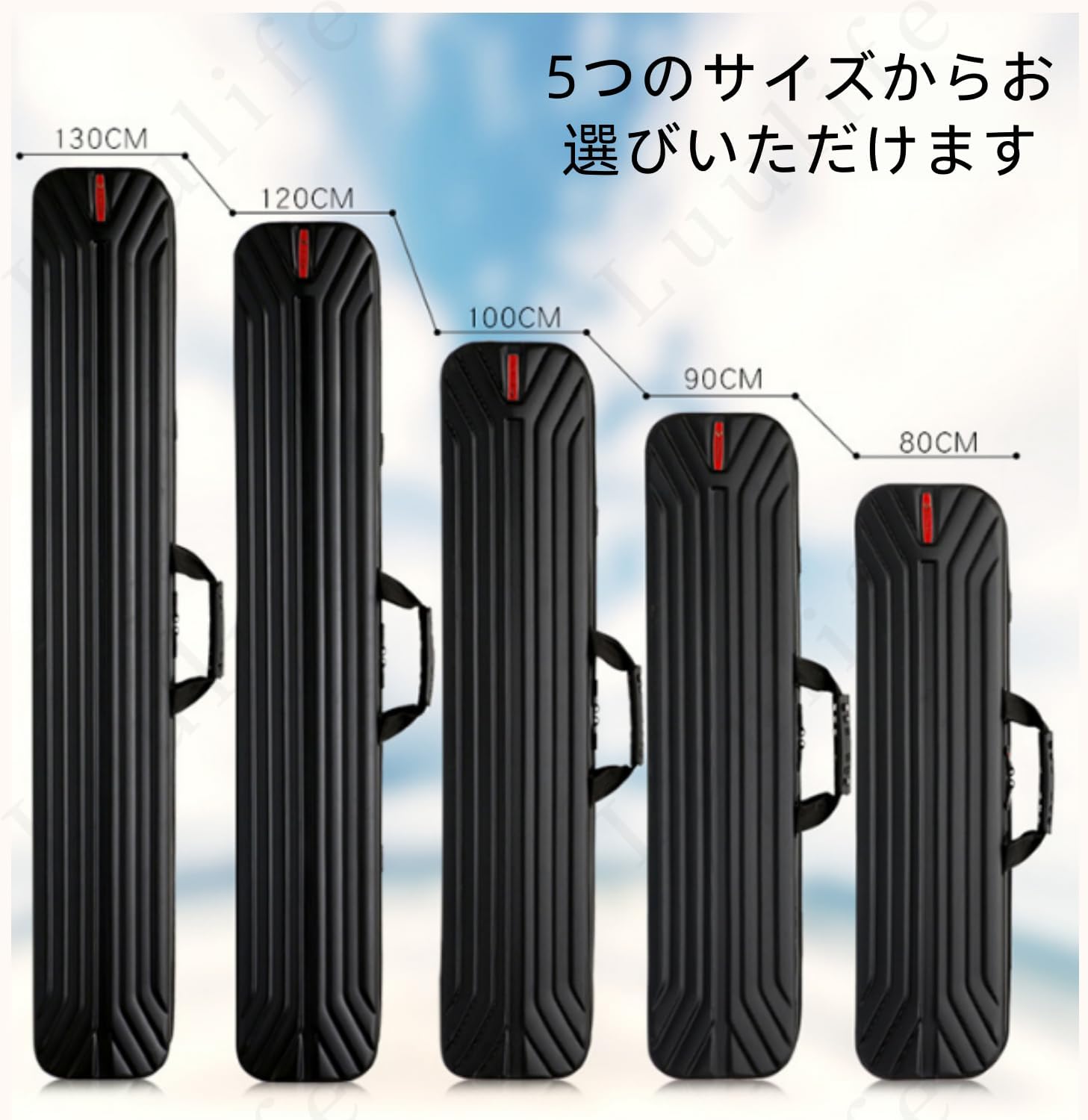 釣り竿収納バッグ、タックルバッグ、多機能釣り竿バッグ、防水、傷防止、ショルダーストラップ付き、丈夫で軽量、釣り道具の持ち運びに便利