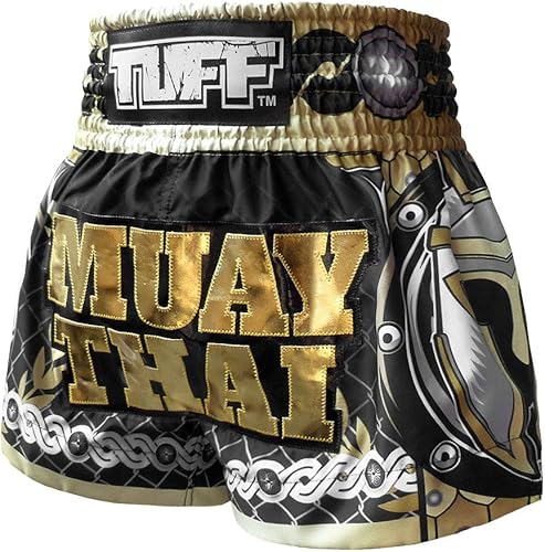 Miniatura 2 de TUFF Pantalones cortos deportivos para Muay Thai y artes marciales, ropa de entrenamiento y gimnasio