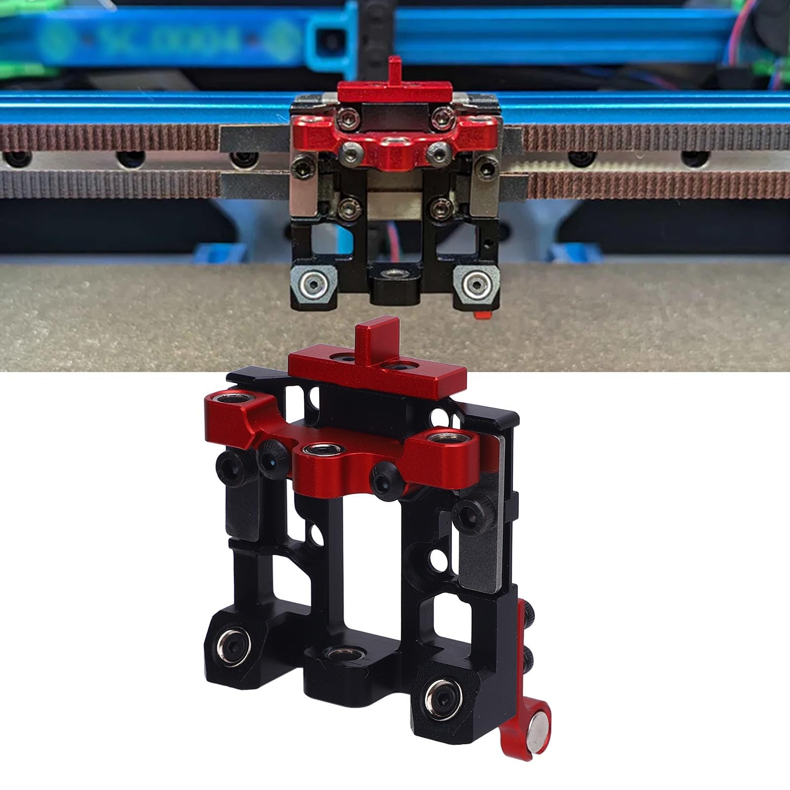 Luocute Zestaw Narzędzi do Przełącznika Głowicy Wytłaczarki, Przewodniki Przemieszczone Przewodniki z Elementami łącznymi i śrubami Akcesoriami Drukarki 3D, Wytłaczarki Drukarki 3D
